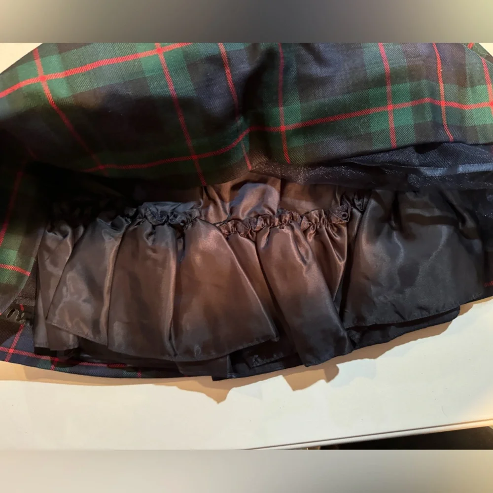 NWT Ralph Lauren Plaid Hand Smocked Wool‎ Dress & Bloomer Special Occasion
